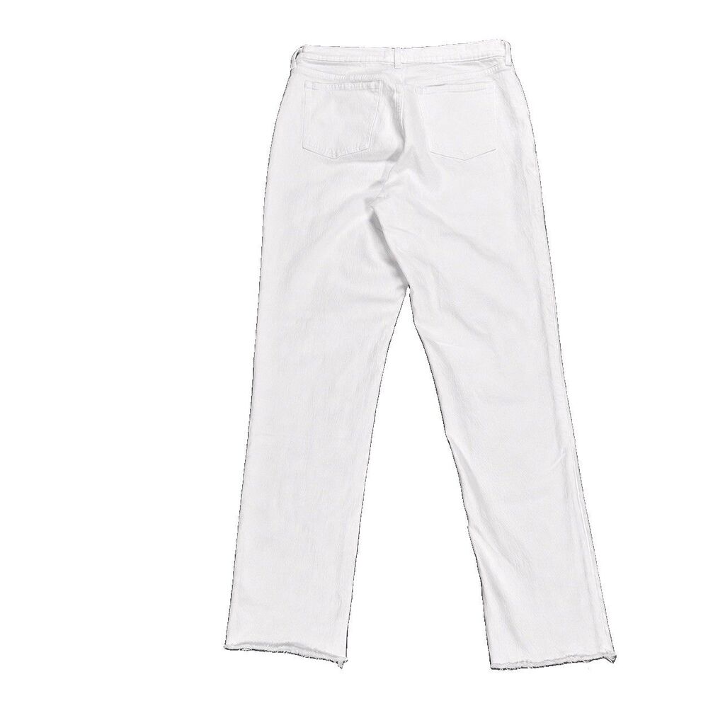 NWT Abercrombie & Fitch Curve Love 90s Straight Jeans 31 12L White - Picture 2 of 7